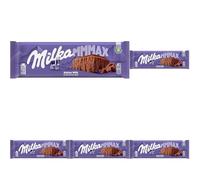Milka MMMAX Tableta Grande de Chocolate con Leche de los Alpes 270g (Paquete de 5)