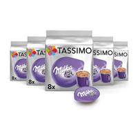 Milka - Pack 5 Cajas de Cápsulas de Chocolate Tassimo 8 Tdisc - Sabor Auténtico y Calidad Insuperable