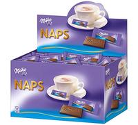Milka - Pastillas de chocolate NAPS, leche alpina, caja expositora, 355 x 4,6 g (1.702 g)