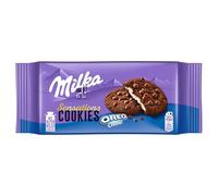 Milka Sensations Oreo Creme, Cookies de Chocolate de Crema de Oreo,156g