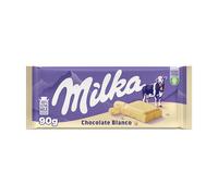 Milka Tableta de Chocolate Blanco de los Alpes, 90 g