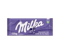 Milka Tableta de Chocolate con Leche de los Alpes, Pack Formato Familiar 3 Tabletas, 125 g
