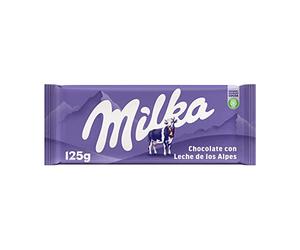 Milka Tableta de Chocolate con Leche de los Alpes, Pack Formato Familiar 3 Tabletas, 125 g