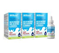 Milkaid- “Gotas de enzima lactasa para la intolerancia a la lactosa | Previene los gases, la hinchazón y la diarrea | Dai de acción rápida