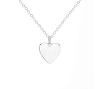 Milkies Kit de Leche Breast DIY: collar de corazón plateado en forma de corazón