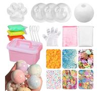 Milky Blank Skins - Kit de bola de estrés vacía, kit de piel de bola de presión en blanco 2025, bola de estrés al vacío con kits vacíos
