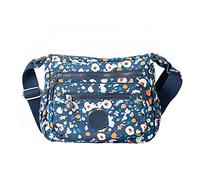 Milky Way Bolsos cruzados impermeables con múltiples bolsillos para mujer, de lona, estampados, para exteriores, Morning Glory, Talla única