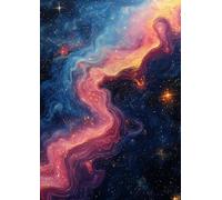 Milky way Journal - A4 graph Notebook 0.5cm (0.196 inch) dices - Galaxy-Themed Softcover, 120 Pages: Space Aesthetic for Cosmic Thoughts, Stargazing & ... . for Space Lovers, Dreamers & Writers