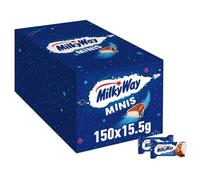Milky Way Minis Schokoriegel | Schokolade Großpackung | Lockere Milchcreme | 150 x 15,5 g | 2,3 kg