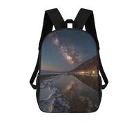 Milky Way Reflection in Death Valley Mochilas Impresas En 3D Para Niños 17inch Mochilas De Moda Informales Para El Día A Día, Bolsas De Viaje, Mochilas Informales Para Exteriores Para Niños Y Niñas