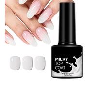 Milky White Gel Nail 7ml Top Coat Long Lasting Manicure | Milky White Gel Delivers A Smooth, Glossy Finish With Long-lasting Wear For Elegant Manicures.