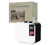 Mill Calefactor Bajo Consumo Ceramico Compact Portable Fan Heater 1800W, Calefactor PTC Cerámico para 5-30 m², MEC Calentadores Eléctricos para el Hogar, Radiadores Eléctricos Silenciosos de Suelo