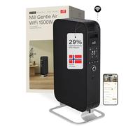 MILL Radiador de Aceite 1500 W WiFi, Calefactor Eléctrico Inteligente con App para 18-22 m², Radiador Eléctrico de Bajo Consumo Diseñado en Noruega, Silencioso y Seguro, Radiador de Pie, Negro