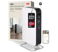 Mill Radiador De Aceite Inteligente WiFi 1500 W Con App, Para 18-22 m², Calefactor Eléctrico De Bajo Consumo, Silencioso Y Seguro, Radiador De Pie Diseñado En Noruega