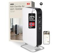 Mill Radiador De Aceite Inteligente WiFi 1500 W Con App, Para 18-22 m², Calefactor Eléctrico De Bajo Consumo, Silencioso Y Seguro, Radiador De Pie Diseñado En Noruega