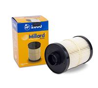 Millard Filters MF-2000 Filtro de Combustible para coche con medio filtrante separador de agua de 3 capas Incluye Juntas necesarias para instalación