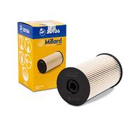 Millard Filters MF-25136 Filtro de Combustible para coche con medio filtrante separador de agua de 3 capas Incluye Junta necesaria para instalación