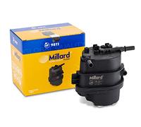 Millard Filters MF-9811 Filtro de Combustible para coche. Incluye puerto rompible para incluir sensor de agua Drenaje M10x1.5. Incluye Juntas necesarias para instalación