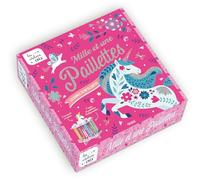 Mille et une paillettes - Licornes scintillantes: Avec 5 tableaux, 1 carrousel à monter, 7 tubes de paillettes, 1 stylet et 2 cartes prédécoupées pour ... ton carrousel (Les Ateliers créa - Coffrets)