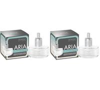 Millefiori Milano - almizcle Blanco Recambio para eléctrico difusor de Fragancia, Aria, Gris, 7,2 x 6,5 x 4 cm (Paquete de 2)