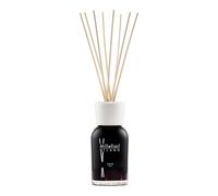 Millefiori Milano Difusor de Varillas en Rattan 250 ml Nero - Aroma Amaderado Especiado con Canela, Pachulí y Notas Cálidas, Color Negro