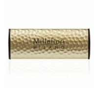 Millefiori Milano Icon Difusor de Coche Metal Shades Beige Clip Universal Vanilla and Wood - Fragancia Dulce Gourmand con Vainilla y Maderas Preciosas