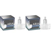 Millefiori Milano Recarga Difusor Eléctrico Aria Oxygen 20 ml - Fragancia Fresca Cítrica con Notas de Pino, Limón y Flores, Azul, 7,2 x 6,5 x 4 cm (Paquete de 2)