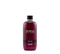 Millefiori Milano Recarga para Difusor de Varillas 500 ml Grape Cassis - Aroma Frutal con UVA, Cassis, Granada y Vainilla, Rojo, 8.1 x 6,5 x 17,7 cm