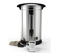 MilleLoom Urna de café de 120 tazas, dispensador de bebidas calientes de 18L/4.8 galones, dispensador de café de acero inoxidable 304, filtro extraíble para una fácil limpieza