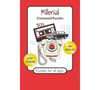 Millenial Crossword Puzzles: Crossword Puzzles with Easy to Read Print about Millenial, 80s, 90s and More | 6x9 inches, 120 pages | 50+ Puzzles ... Gift for Vacations, Holidays and Relaxation