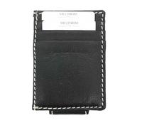 Millenium Paris - Tarjetero con pinza para billetes magnética | piel de vaca auténtica de calidad | negro, 10 cm x 7 cm x 1 cm | inteligente y elegante, Negro , 10cm x 7cm, Contemporáneo