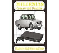 Millennial Crossword Puzzle Book for Teens and Adults: 120 Pages of Fun, Nostalgic Brain Games Inspired by 90s & 2000s Pop Culture