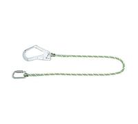 MILLER by Honeywell Cordón de Sujeción ø11 mm Kernmantel 1.5M Con Cuerda Verde Claro Con Rayas Negras, Puntadas Altamente Visible, Funda de Poliéster, Núcleo de Poliamida, 1032340 (1 Pieza)