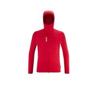 MILLET Chaqueta polar para hombre Fusion Grid Polartec con capucha rojo | M