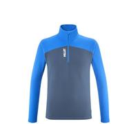 MILLET - K Lightgrid PO M - Polar Ligero para Hombre, Alpinismo, Enfoque, Senderismo, Estilo de Vida, Negro, Azul