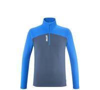 MILLET - K Lightgrid PO M - Polar Ligero para Hombre, Alpinismo, Enfoque, Senderismo, Estilo de Vida, Negro, Azul