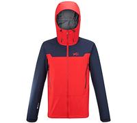 MILLET - Kamel Light GTX JKT M - Chaqueta Hardshell para Hombre - Membrana Gore-Tex Impermeable - Alpinismo - Rojo/Azul