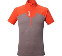 MILLET Kamet Ts Zip Ss - Hombre - Gris / Narnaja - talla XL- modelo 2026