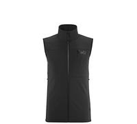 Millet - Magma Shield Vest M - Chaqueta Softshell sin mangas para Hombre - Membrana Cortavientos - Senderismo, Día a día - Negro