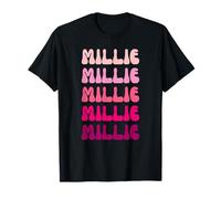 Millie First Name Minimalist Design Camiseta
