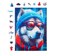 Milliwood Puzzle Madera 316 Piezas - Alaskan Malamute - Puzzle 10 años Puzzle niños Puzzles para Adultos Puzzle Animales Jigsaw Puzzle Rompecabezas niños Rompecabezas Puzzles - 27,5x37cm