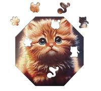 Milliwood Puzzle Madera 46 Piezas - Cali Cat - Puzzle 4 años Puzzle niños Puzzles para Adultos Puzzle Animales Jigsaw Puzzle Rompecabezas niños Rompecabezas Adulto Puzzles - 29x29cm