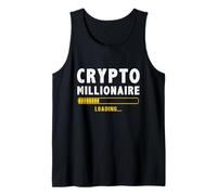 Millonario criptográfico cargando moneda Bitcoin Camiseta sin Mangas