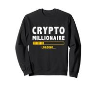 Millonario criptográfico cargando moneda Bitcoin Sudadera
