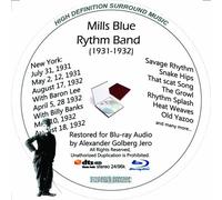 Mills Blue Rhythm Band (1931-1932) Restored for Blu-ray Audio [Alemania] [Blu-ray]