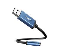 MillSO Adaptador de Auriculares USB a TRRS Hembra de 3,5 mm (Audio y micrófono), Tarjeta de Sonido USB para portátil, Auriculares, micrófono TRRS de 4 Pin para Windows, Mac, Linux, 28 cm