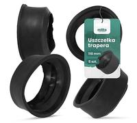 Millto™ - 5 juntas para tubo de desagüe de 110 mm, adaptador de junta de goma, manguito para tubo de inodoro, arandela flexible, tubo de PVC, sistemas de drenaje de alcantarillado