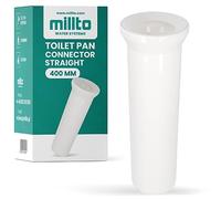 Millto™ Accesorio de conexión para inodoro de 400 mm, tubo de conexión para inodoro, tubo de desagüe, pieza de conexión, accesorios para alcantarillado, accesorios de conexión para tubería de
