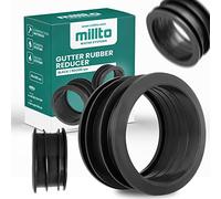 Millto™ Reductor de tubo de desagüe 90/110, conector de manguera de goma, adaptador para canalones, sistema de agua de lluvia, acoplador