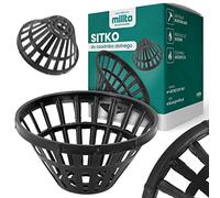 Millto™ Cesta Rejilla de Protección Drenaje del Canalón Desagües Filtro Recogehojas Residuos Sistema Subterráneo Colador Canasta Bajante Inferior Polipropylen